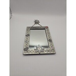 Hanging Epoxy Pewter Metal Crown Princess for 3x5" Photo Picture Frame Or Mirrow